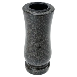 Grabvase Taille-medium 20cm Granit Nero Impala schwarz – robust & wet - Bild 1 von 3