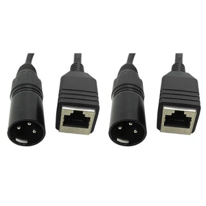 2X Adapter Converter  Cable Extension Cable XLR 3 Pin to RJ45 9509 - Picture 1 of 9