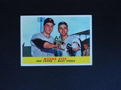 1958 Topps Bob Friend Billy Pierce Mound Aces 65th Anniversary Buyback #1/1 EX - Image 1 of 2