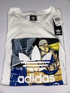 Trap Lord X Adidas A$AP Ferg Long Sleeve T-Shirt Size 2XL White NEW WITH TAGS - Picture 1 of 9