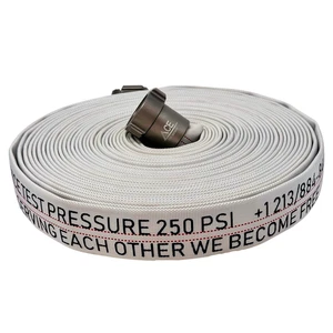 Fire Hose 75ft x 1.5" BMF XL.01 Seamless Aluminum 250 PSI Firefighter Use - Picture 1 of 8