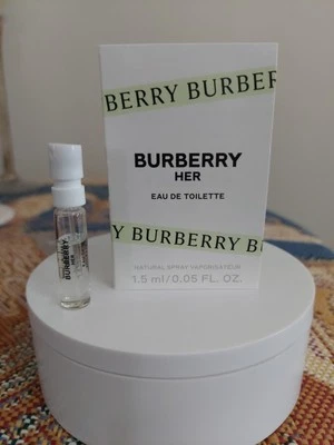 Burberry "HER" Women Eau de Toilette spray sample 0.05oz/1.5ml NIB - Image 1 of 4