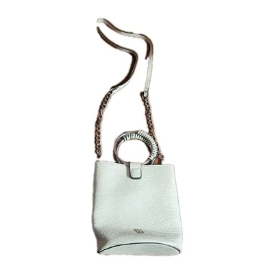 Сумка через плечо Carlos Santana цвет слоновой кости веганская кожа ведро круглые ручки  - Изображение 1 из 4