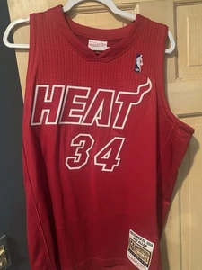 44 L Ray Allen Miami Heat NBA Mitchell & Ness 2012 Christmas Authentic Jersey - Picture 1 of 4