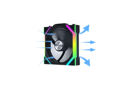 Lian Li UNI Fan SL Wireless 120mm ARGB Fan - Single Pack - 2.4 GHz Wireless - Image 1 of 4