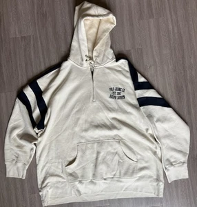 Vintage Ralph Lauren Polo Jeans Co Gray Full Zip Hooded Logo Hoodie Men's SZ 3X - Picture 1 of 6