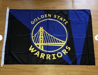 Bandera de Golden State Warriors 44”x 28” Campeones de Baloncesto NBA Fan Man Cave Foto 1 de 3