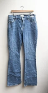 BNWT Abercrombie & Fitch Curve Love Bootcut Jeans W31 L34 Long Mid Rise Nineties - Picture 1 of 9