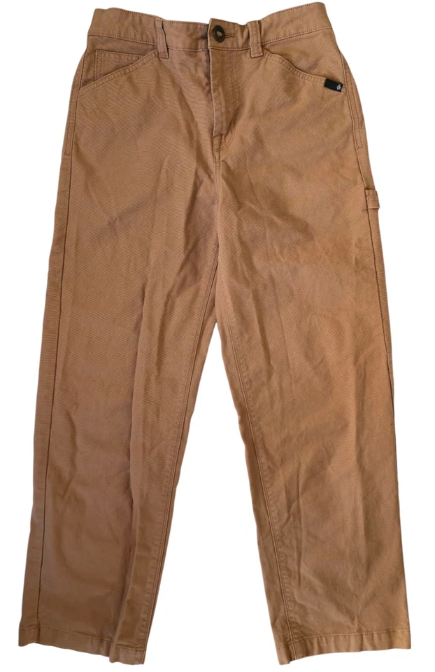 Volcom Krafter Big Boys 29x26 Skateboarding Pants Straight Leg Beige - Image 1 of 4