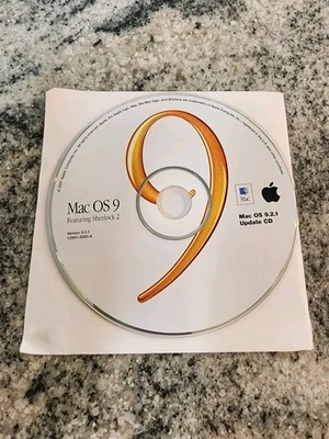 Vintage 2001 Apple Mac OS 9 featuring Sherlock 2 Version 9.2.1 Update CD - Image 1 of 2