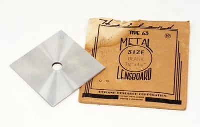 Tablero de lentes de metal Heiland Research tipo 63 en blanco 3,25 X 4,25 pulgadas Foto 1 de 3