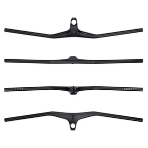 Manillar Bicicleta MTB Ángulo -17° Grado Manillar Integrado 3K Mate 600-800mm  - Imagen 1 de 37