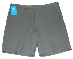 Men's Haggar Shorts NEW Cool 18 Pro Expandable Waist Gray Tag & measured Size 42 - Picture 1 of 3