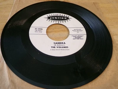 The Volumes 45 - Sandra - Jubilee 45-5446  White label promo - Image 1 of 2