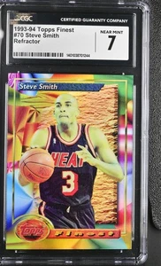 Refractor Steve Smith 1993-94 Topps Finest #70 CGC 7 - Imagen 1 de 2