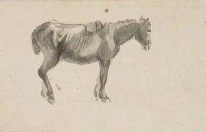 C. GRAIMBERG (*1774), Pferdestudie, um 1800, Aquarell Romantik Tiere 1800-1849 - Picture 1 of 4