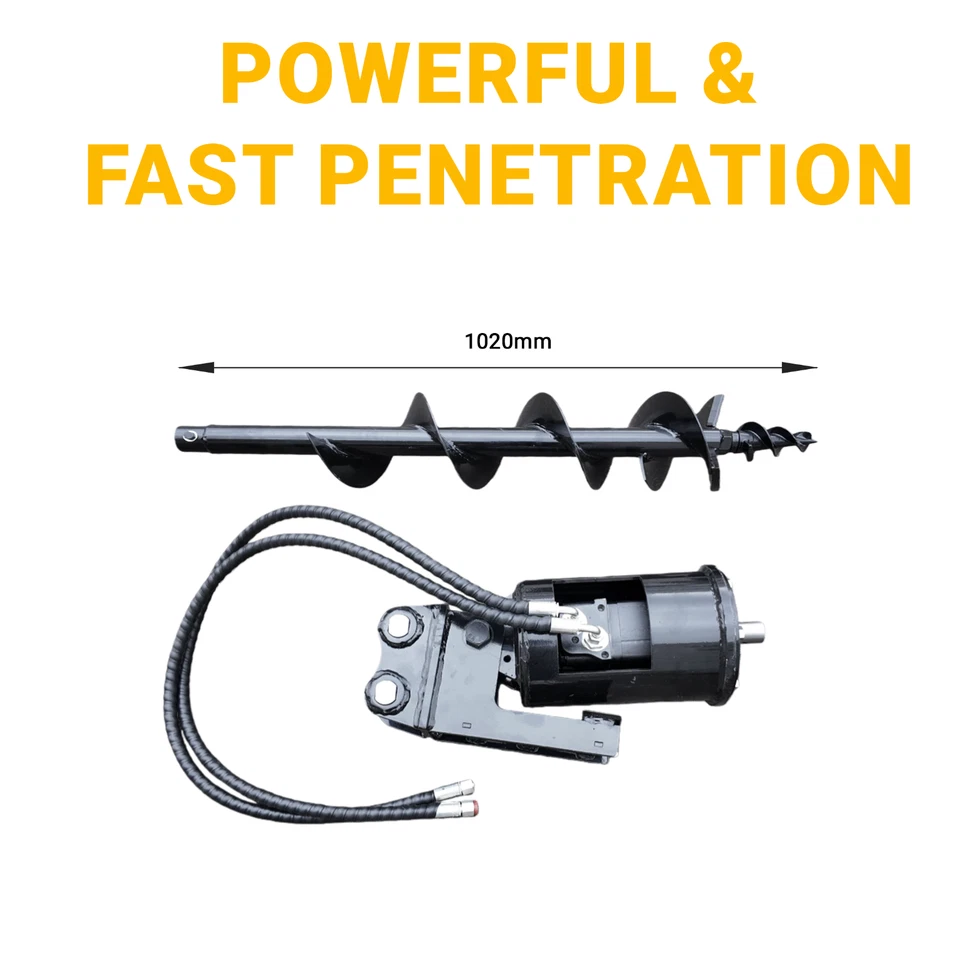 Accesorio para mini excavadora de 1,8 toneladas envío gratuito barrena de 150 mm con herramienta de perforación de manguera Foto 1 de 4