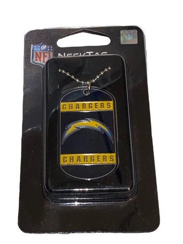 Los Angeles Chargers Dog Tag Beaded Chain Necklace Cover