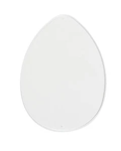Disco de pintura acrílico huevo aprox. 16 cm manualidades con ojal para colgar decoración de Pascua transparente - Imagen 1 de 1