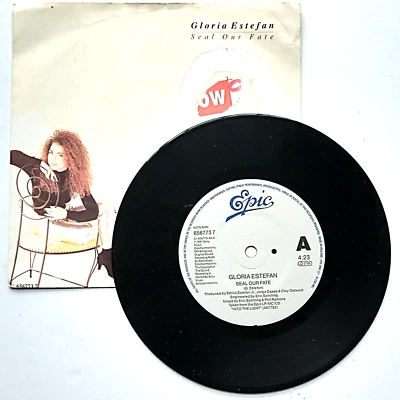 Gloria Estefan - Seal Our Fate (7" Vinyl Single, 1991 Epic) Picture Sleeve - Image 1 of 3