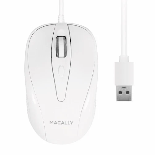 Macally Turbo USB 3 Button Wired Mouse Scroll Wheel 5 Foot Cord 20034000914