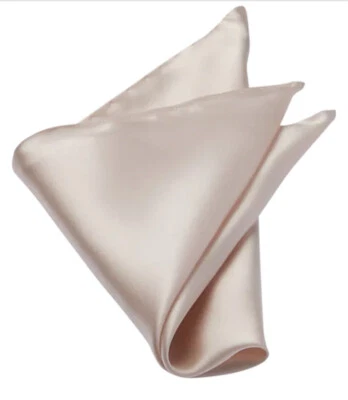 Jos A Bank Men's Blush Light Pink 100% Silk Pocket Square 13”X 13” Formal NWT - Image 1 of 4
