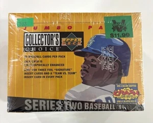 1994 Collectors Choice Baseball Series 2 Jumbo Packs Sealed Box Arod RC Jordan - Picture 1 of 6