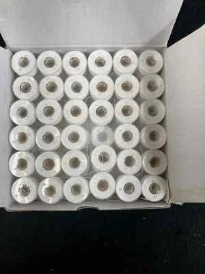 SUPERB PRE-WOUND WHITE BOBBIN THREAD CLASS 15A 143PCS - Image 1 of 2