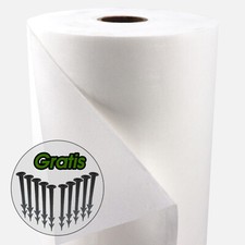 140m x 2m Unkrautvlies Gartenvlies Unkrautfolie Mulchvlies weiß 150g + 10 Anker