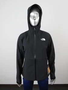 Womens The North Face Active Stretch Waterproof Dryvent Hooded Rain Jacket Black - Picture 1 of 14