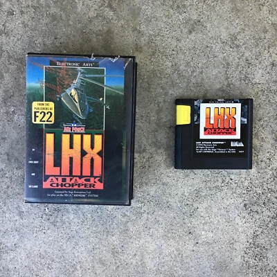 LHX Attack Chopper  (Sega Genesis, 1992) w/ Case Tested - Image 1 of 2
