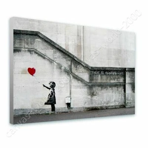 There Is Always Hope by Banksy | Canvas (Rolled) | Wall art artwork picture - Picture 1 of 19