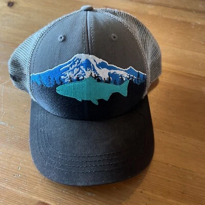 RepYourWater - Mt Rainer Trucha Malla Camionero Pesca con Mosca Sombrero SnapBack Nuevo sin Etiquetas Foto 1 de 4