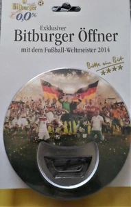 Weltmeister 2014 Deutschland Bitburger Flaschen Öffner Neu OVP - Bild 1 von 3