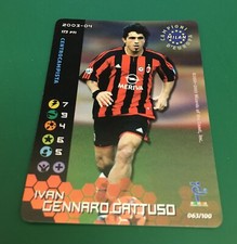 TOP PLAYER FIGURE CARDS WIZARDS FOOTBALL CHAMPIONS 2003-04 MILAN FOIL GATTUSO