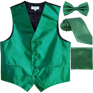 Nuevo Chintz Chintz Esmoquin Chaleco Chaleco y Corbata y Moño Hankie Azul Azulado - Imagen 1 de 5