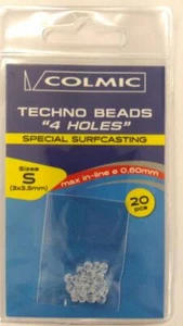 TECHNO BEAD 4 HOLES - misura S 3x3.5mm - Imagen 1 de 1