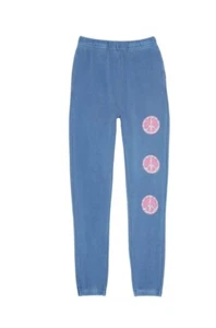 Billabong Youth Girls' Making Waves High-Waist Sweat Pants blue size L ( 12) New - Picture 1 of 5