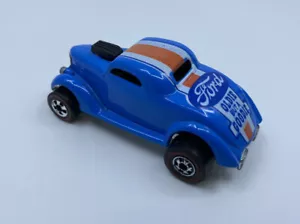 Hot Wheels Blue NEET STREETER Flying Colors 1976 Redline HK metal base *NICE* - Picture 1 of 10