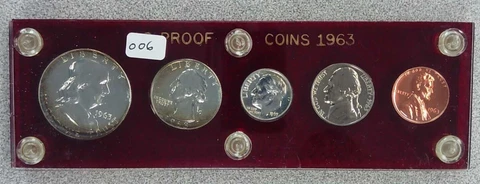 1963 Silver Proof Set in Capital Holder (006) Cover
