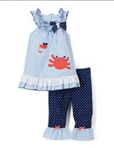Infant Girls Nannette Patriotic Outfit for Memorial Day or 4th of July (24 Mos.) - Picture 1 of 1