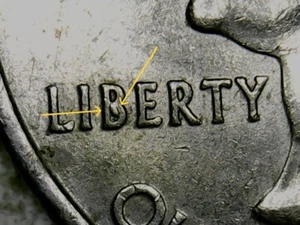 2008 P Oklahoma State Quarter Error OBVERSE Die Chip in "B" of Liberty.......a18 - Picture 1 of 4