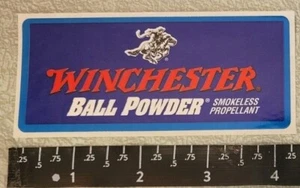Winchester Ball Powder Smokeless Propellant Reloading Decal Sticker Shot Show - Picture 1 of 1