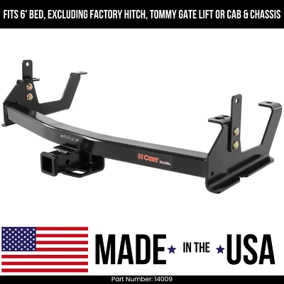 Enganche de remolque para GMC Sierra 3500HD 15-19 6' camas estándar Bmpr Curt 10 k 2" remolque 14009 Foto 1 de 2