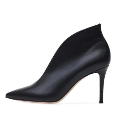 Chic Para mujeres Punta Punta Tacón Alto Botines Informales Club Fiesta Baile de graduación Zapatos 2025 Foto 1 de 4