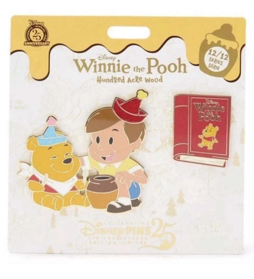 Juego de prendedores Winnie the Pooh y Christopher Robin #12 madera de cien acres - diciembre Foto 1 de 1