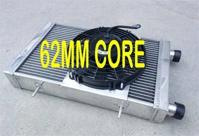 aluminum radiator and fan for Lotus Europa Coupe S1 S2 TC 1.5 1.6 1966-1976 new - Imagen 1 de 4