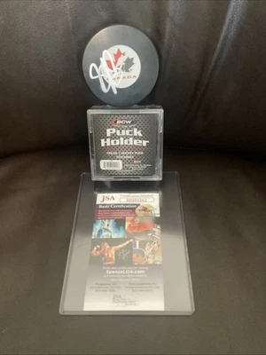 PENGUINS Sidney Crosby Autograph CANADA Logo PUCK w/ *JSA COA* Signed - Image 1 of 4