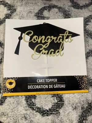 Выпускной торт топпер. Поздравления класс. Черный и золотой - Изображение 1 из 4