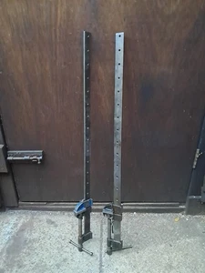 One Pair Vintage Record Sash Clamps x 2. 31 Inch Max Opening. With Pins (#231) - Picture 1 of 16